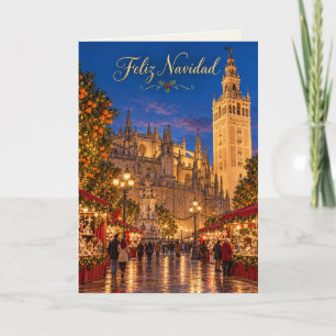 Sevilla Giralda Feliz Navidad