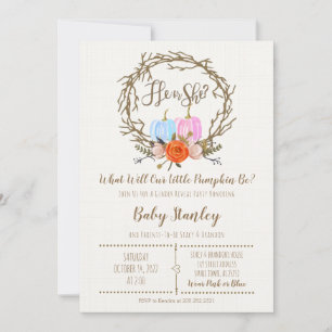 Sexo de calabaza Invitación a revelar