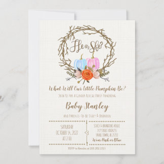 Sexo de calabaza Invitación a revelar