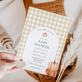 Sexo de calabaza Invitación neutra para el arco de