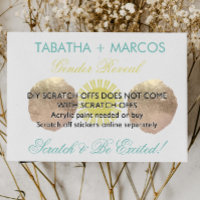 Sexo Sunshine Revelar Tarjetas Faux Scratch