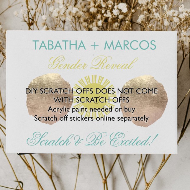 Sexo Sunshine Revelar Tarjetas Faux Scratch (Subido por el creador)