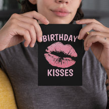 SEXY BIRTHDAY BESÓ TARJETA ROMÁNTICA DE GREETING