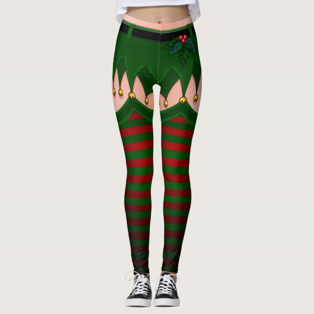 Sexy Elf Leggings Navidades Vestuario (Anverso)