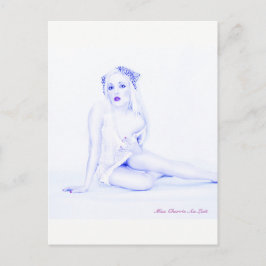 Sexy Pin Up Chica Modelo de arte Babe Postal de Vi