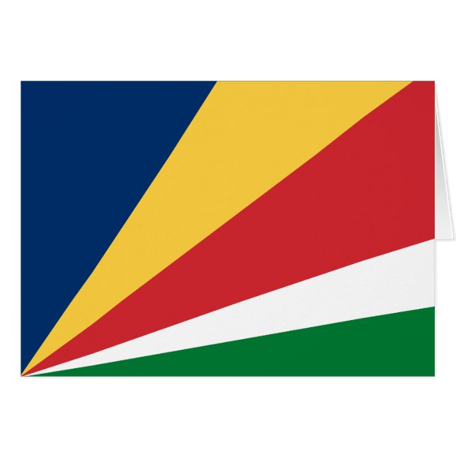 Seychelles Flag (Anverso (Horizontal))
