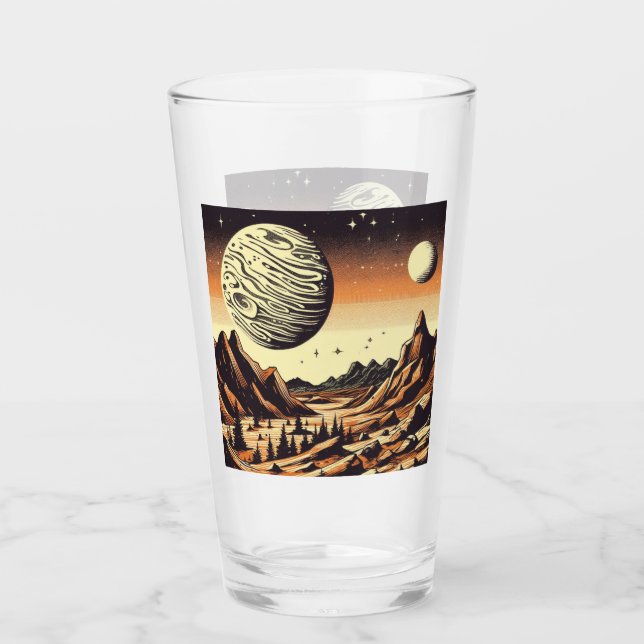 SF Mars Landscape Woodcut 1 (Anverso)