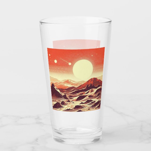 SF Mars Landscape Woodcut 2 (Anverso)