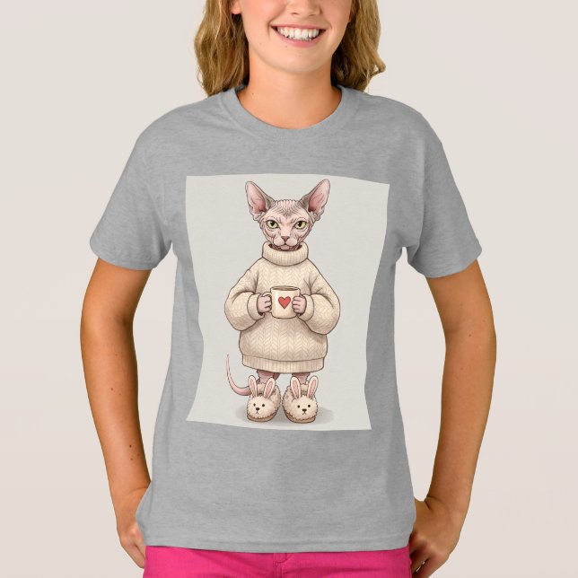 Sfinx en un suéter y unas zapatillas, por Natasha  (Anverso)