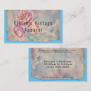 Shabby Chic Antique Paris Style Tarjeta de negocio