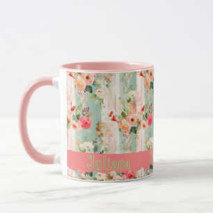 Shabby Chic con Taza de Nombre de Venera