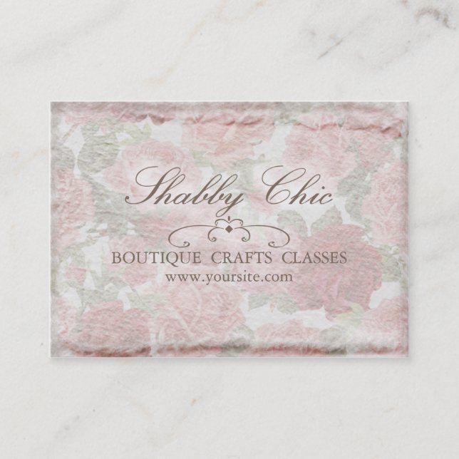SHABBY CHIC II ~ Tarjeta de presentación (Anverso)