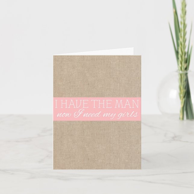 Shabby Chic Petal Burlap Tarjeta de solicitud de d (Anverso)