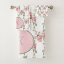 Shabby Chic Pink Rose Floral
