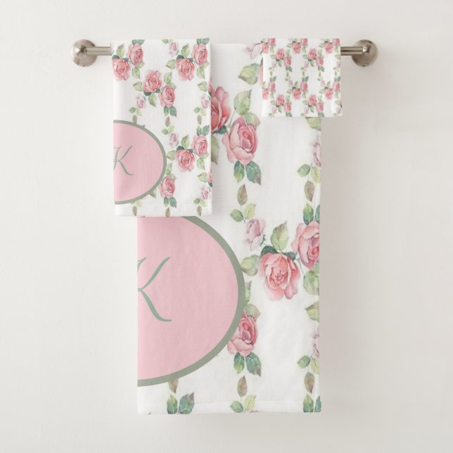 Shabby Chic Pink Rose Floral (In situ)