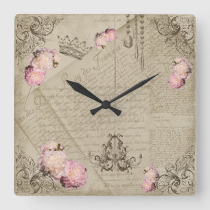 Shabby Chic - Reloj de pared