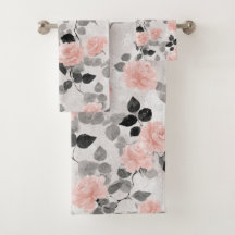 Shabby Chic Vintage Floral Pink Roses Elegant