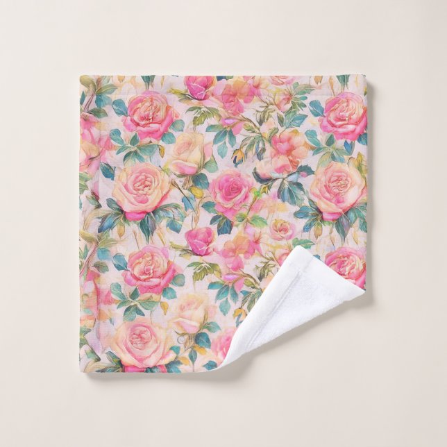 Shabby Rose Washcloth (Toallita)