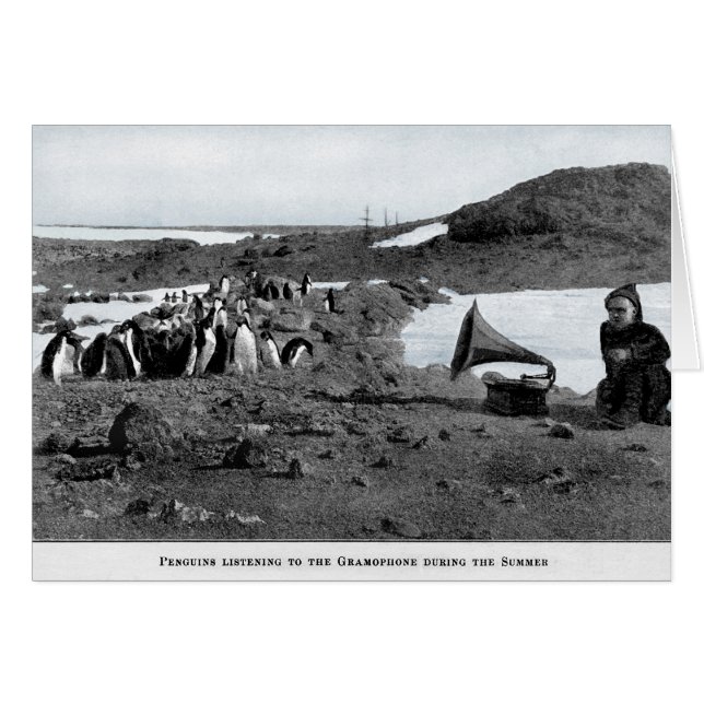 Shackleton en gramófono antártico con los (Anverso (Horizontal))