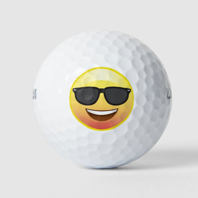 Shades Gafas de sol Feliz Sonriente bola de golf (Anverso)