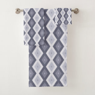Shades of blue grey diamond pattern