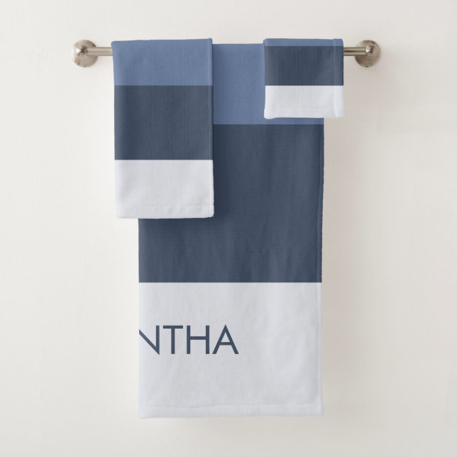 Shades of Modern Color Blocks Stripes Personalize (In situ)