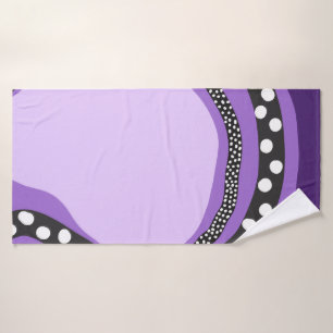 Shades of Purple Modern Abstract Art 