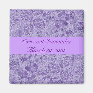 Shades of Purple Salven los imanes de la boda de l