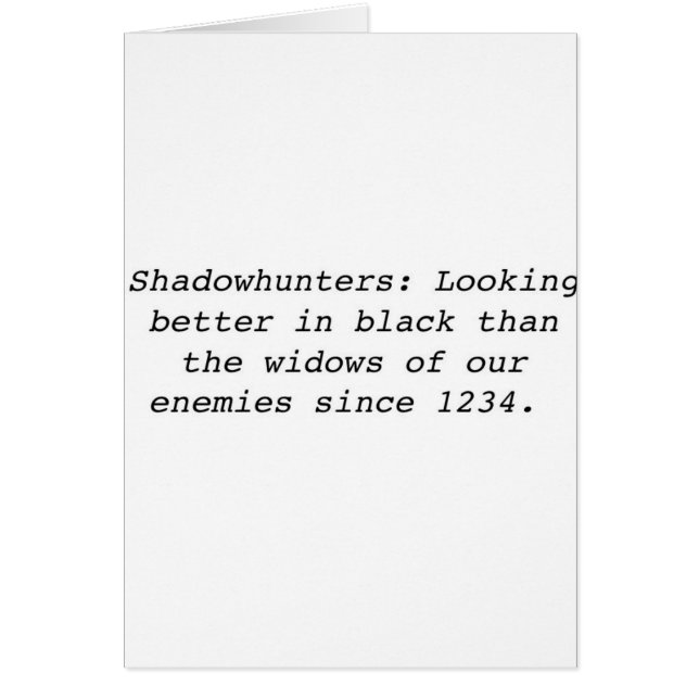 Shadowhunters (Frente)