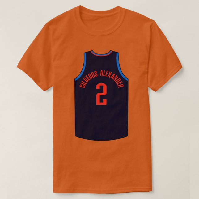 Shai GilgeousAlexander Oklahoma City Jersey Qiangy (Diseño del anverso)