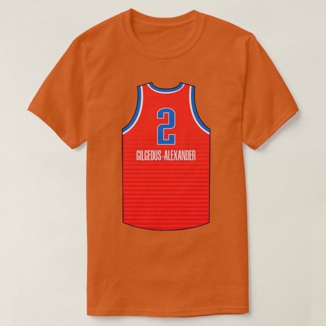 Shai GilgeousAlexander Oklahoma City Jersey Qiangy (Diseño del anverso)