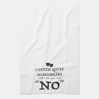 Shakespear "NO" toalla de cocina