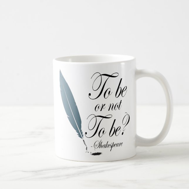 Shakespeare a ser o a no ser taza de la cita (Derecha)