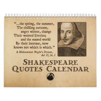 Shakespeare cita el calendario anual