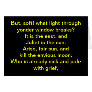 Shakespeare:  Juliet es el sol