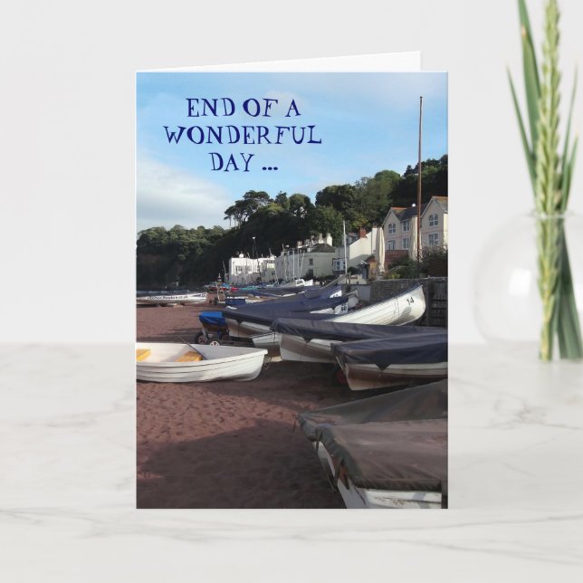 Shaldon, Fin de un día maravilloso - Tarjeta de cu (Anverso)
