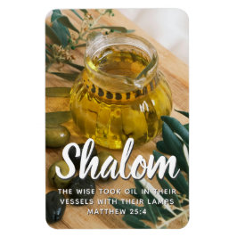Shalom Bible Verse Imán Fotográfico Flexible