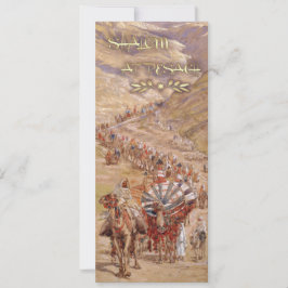 Shalom en Pesach. Tarjeta de saludo de Passover de