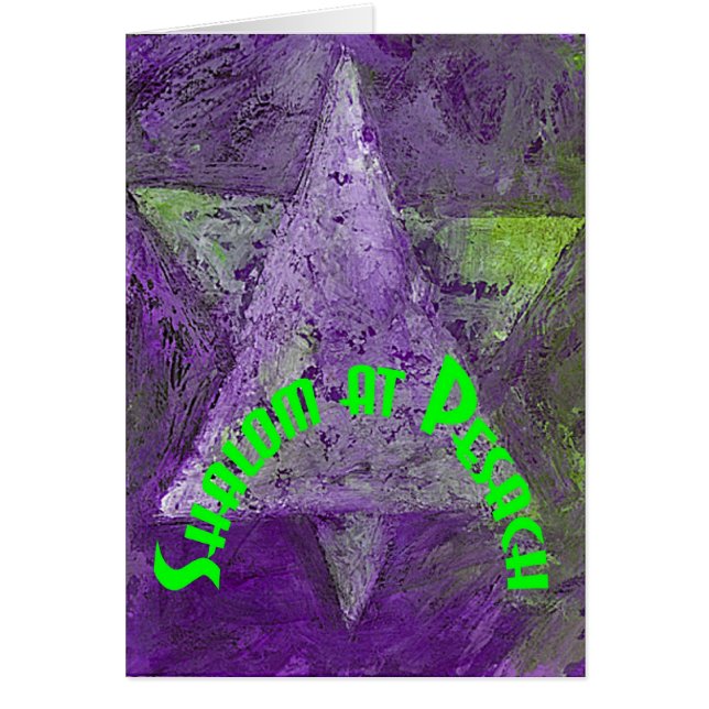 Shalom verde en Pesach (Frente)