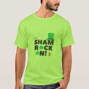 "¡SHAM ROCK N! " CAMISETA DE LOS HOMBRES