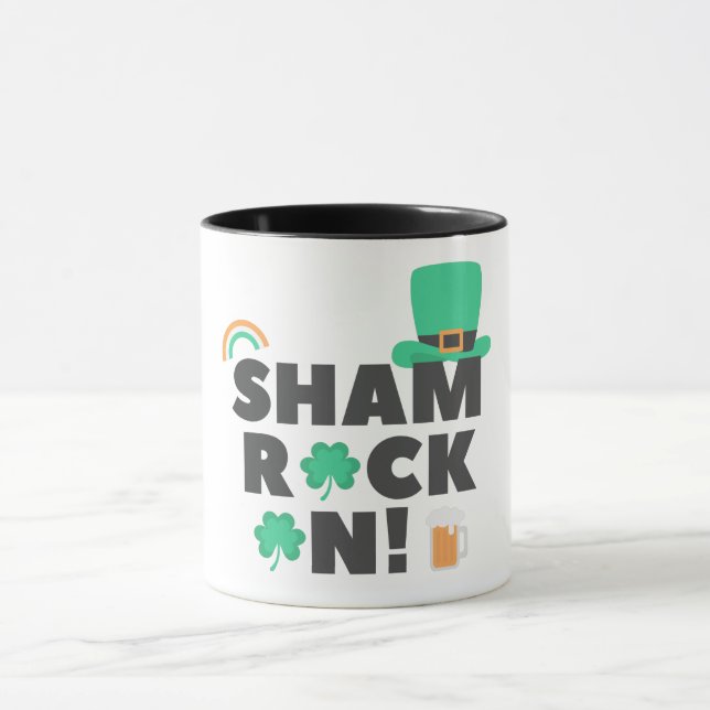 "¡SHAM ROCK N!" MUG DE DOS TONOS. JARRA (Centro)