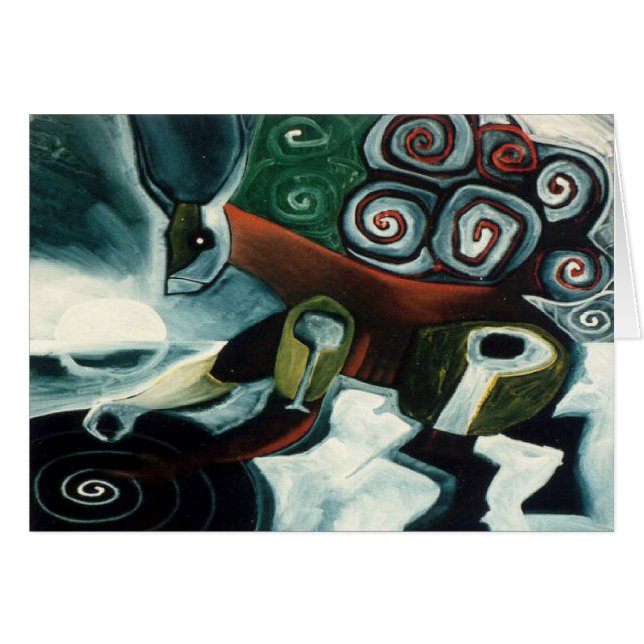 Shaman blanco de la luna por Gregory Gallo (Anverso (Horizontal))