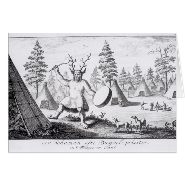 Shaman del nativo americano (Anverso (Horizontal))