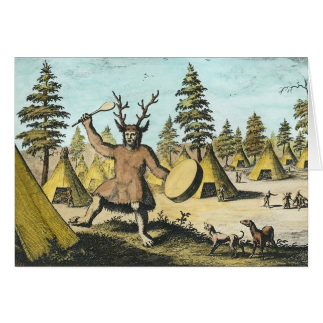 Shaman del nativo americano (Anverso (Horizontal))