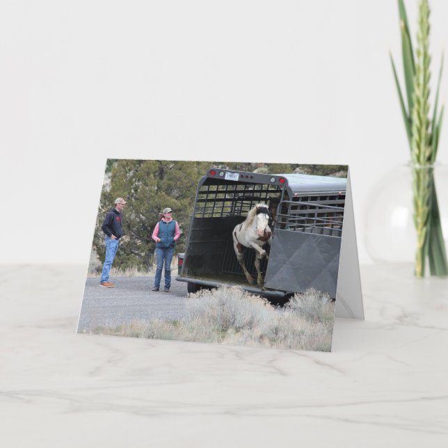 Shaman salta a la tarjeta de saludo de la Libertad (Anverso)