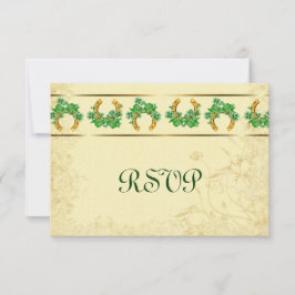 Shamrock and Gold Irish RSVP