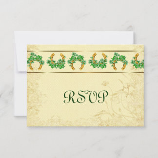 Shamrock and Gold Irish RSVP