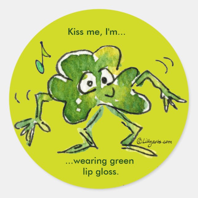 Shamrock and Roll 04 Pegatina (Anverso)