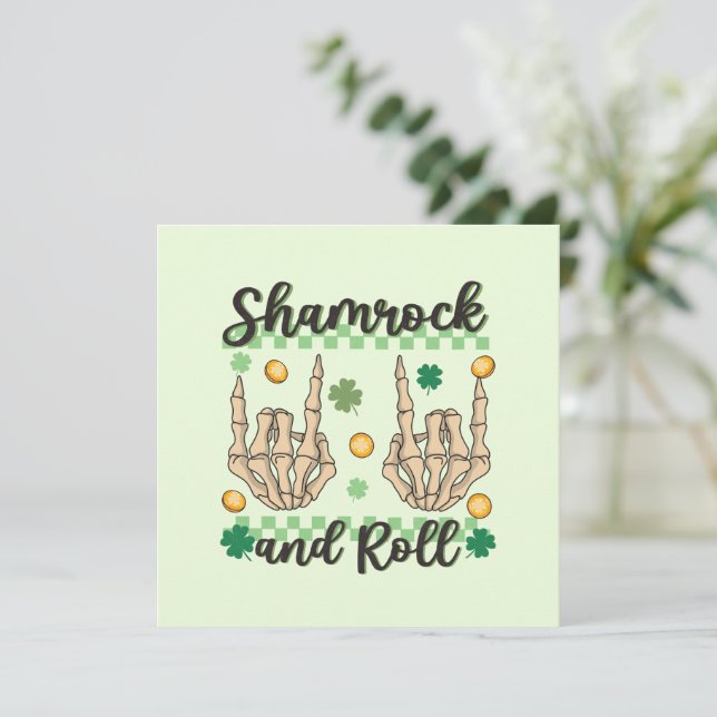 Shamrock and Roll - Mano de esqueleto (Anverso de pie)