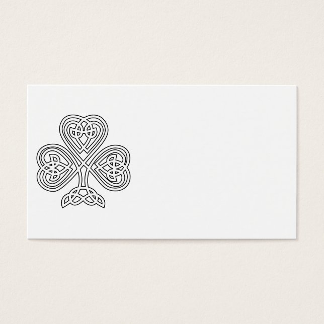Shamrock blanco y negro (Frente)